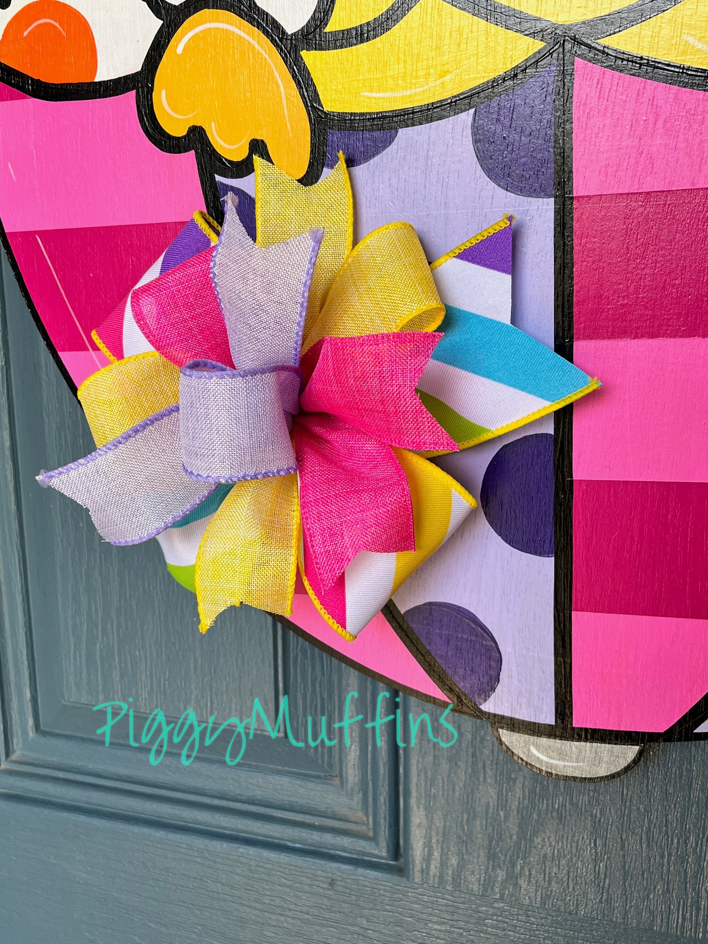 Spring door hanger | Duck Door Hanger | Spring Flowers Door Hanger | Easter Door Hanger | Door Hanger