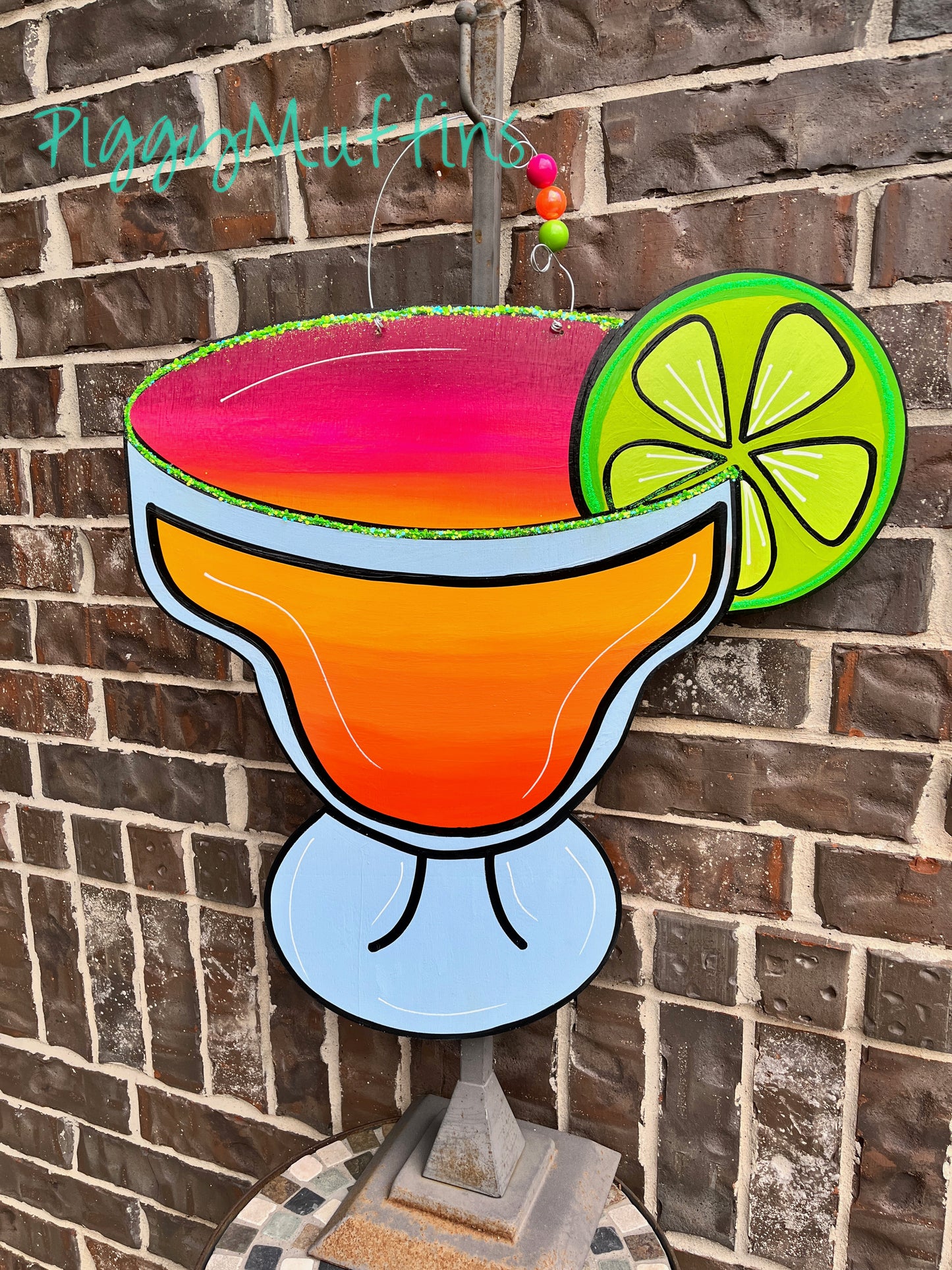 Margarita Door Hanger - Cocktail Door Hanger - Summer Door Hanger - Door Hanger - Cocktail Patio Sign
