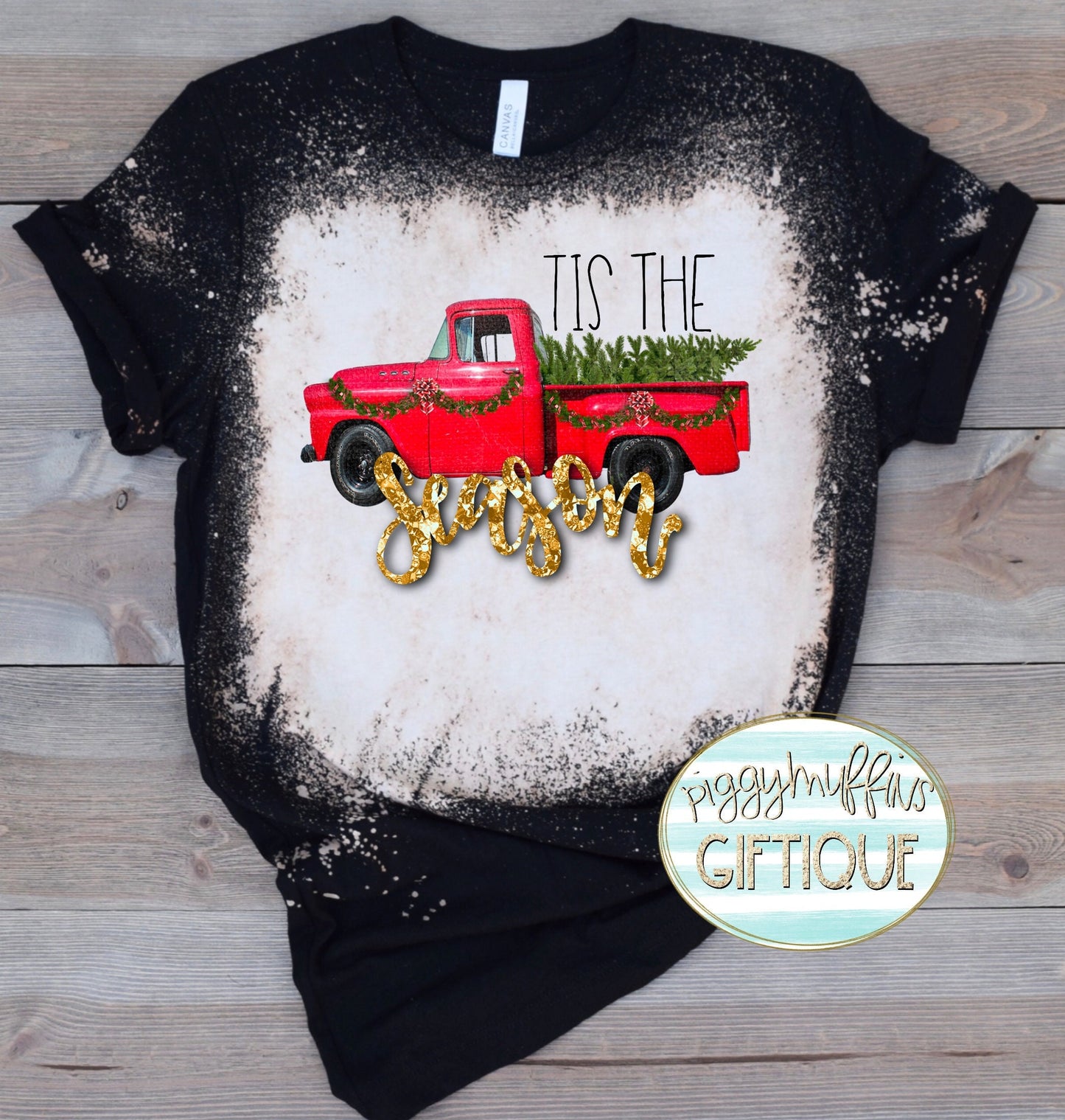 DIGITAL FILE PNG Red Christmas Truck it’s the Season sublimation png