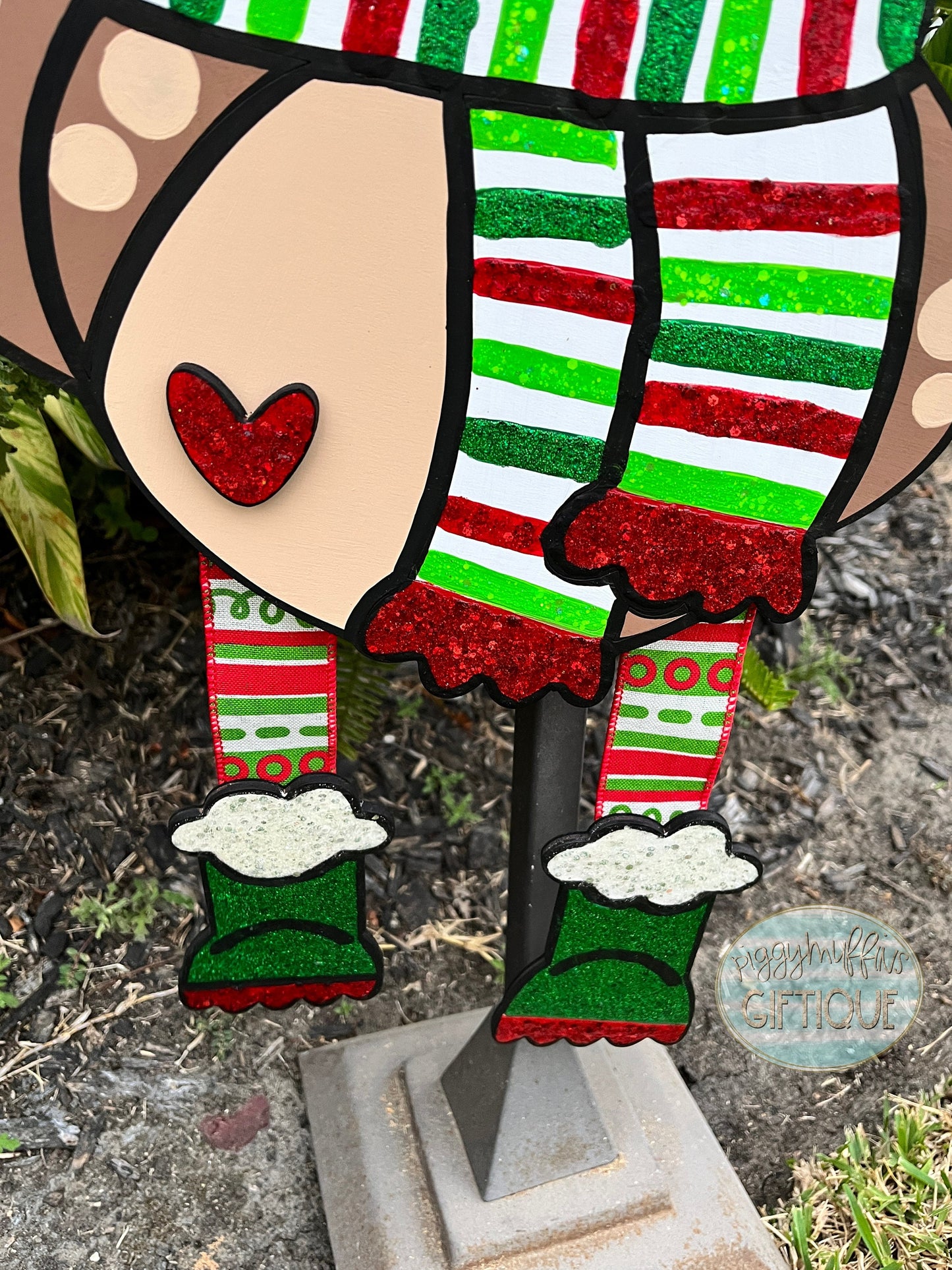 Christmas Door Hanger | Reindeer Door Hanger | Reindeer Wreath | Christmas Wreath | Christmas Door Decoration