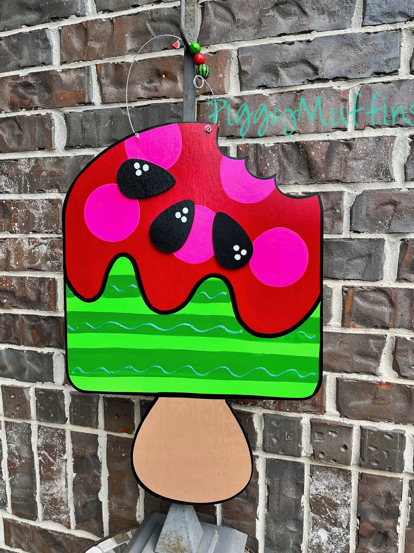 Watermelon Door Hanger - Summer Door Hanger - Watermelon Popsicle Door Hanger