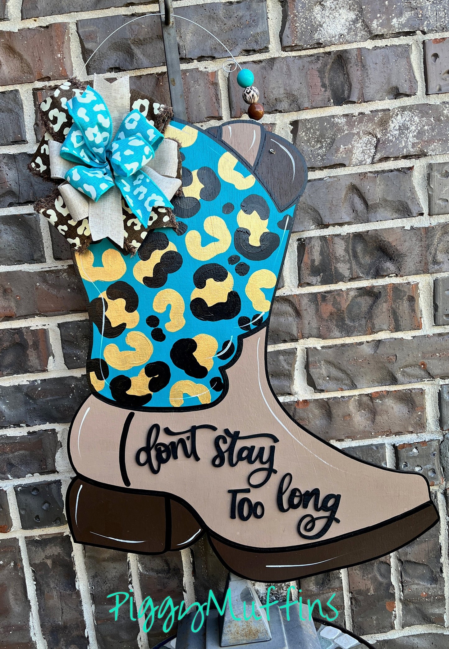 Cowboy Boot Door Hanger | Texas Door Hanger | Boot Door Hanger | Cowgirl Door Hanger | Cowboy Door Hanger