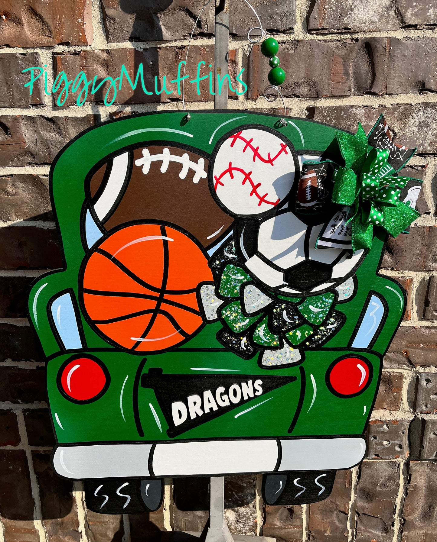 Customizable Sports Team Door Hanger: Baseball, Softball, Golf, Tennis