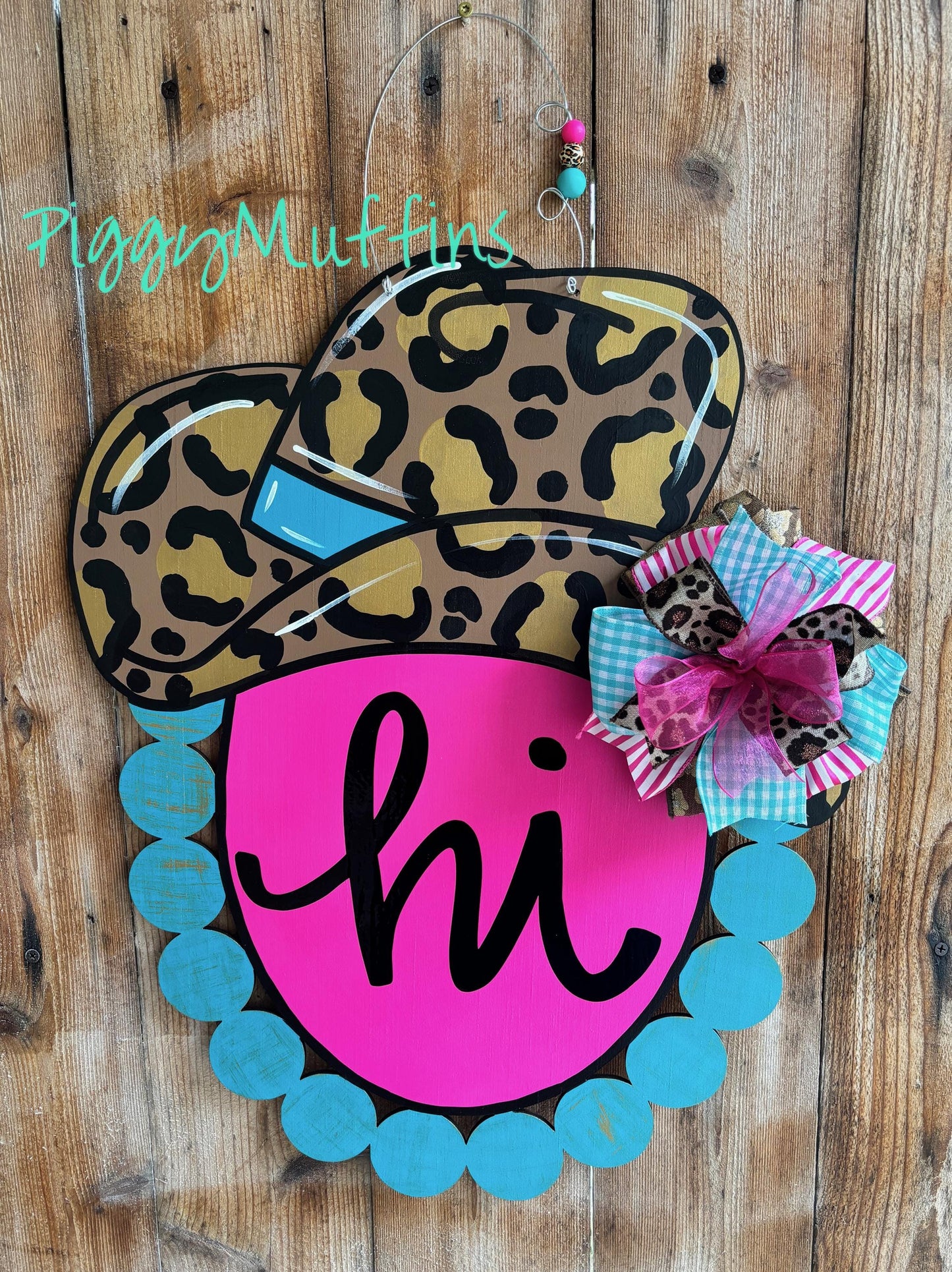 Cowboy Hat Door Hanger | Texas Door Hanger | Cowgirl Door Hanger | Cowboy Door Hanger | PiggyMuffins