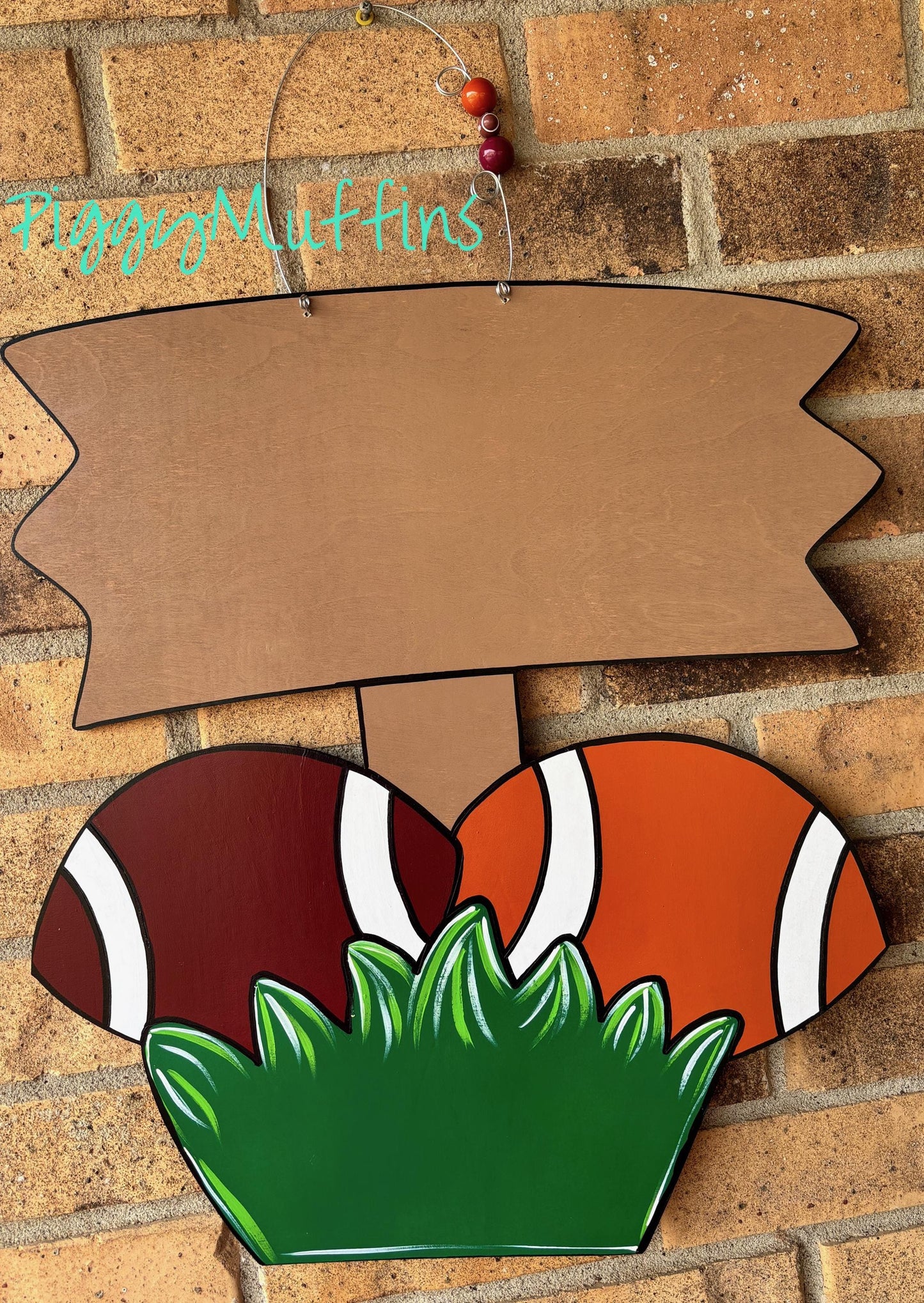House Divided Football Door Hanger: Team Spirit Decor