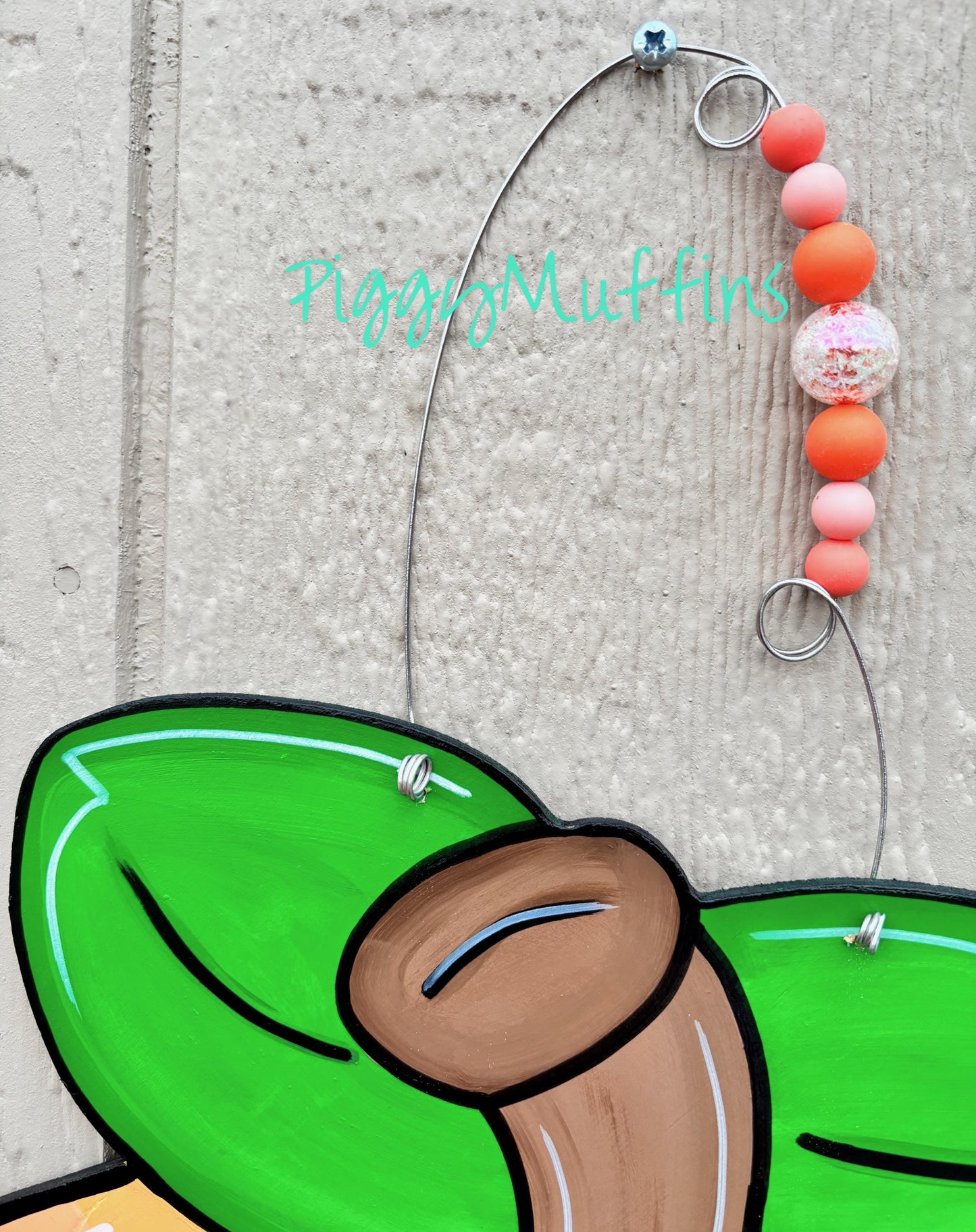 Peach Door Hanger: Personalized Summer Welcome Sign