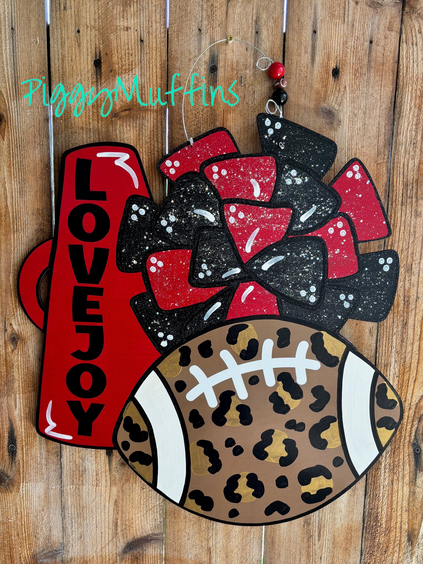 Football Door Hanger | School Spirit | FOOTBALL Decor | Cheerleader Door Hanger | Football Wreath | Friday Night Lights | Cheerleader Decor