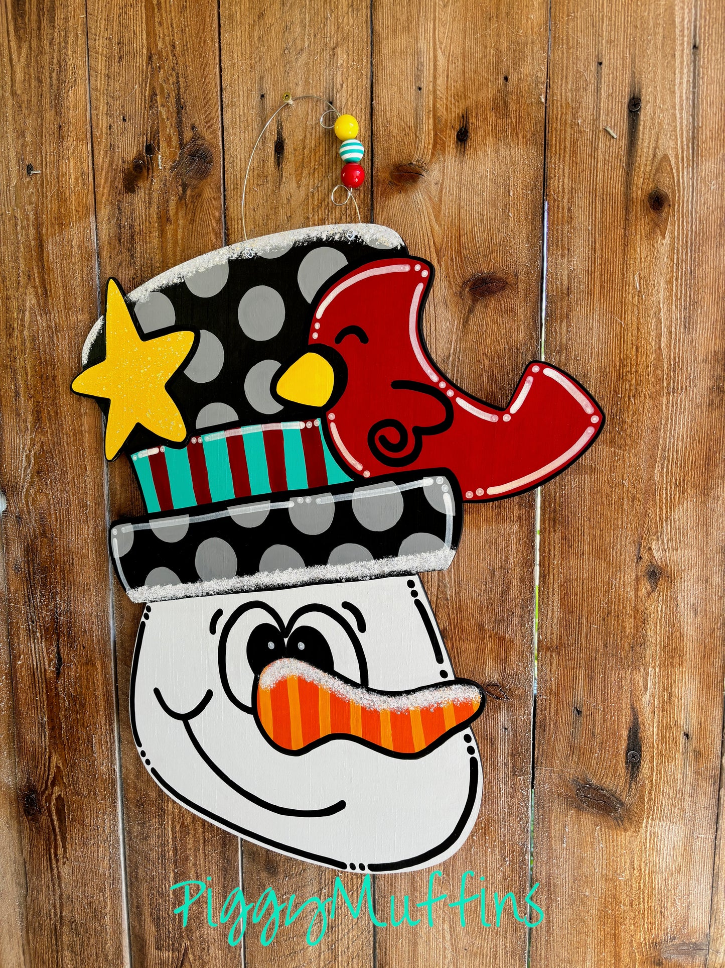 Christmas Door Hanger | Snowman Door Hanger | Snowman Wreath | Christmas Wreath | Christmas Door Decoration