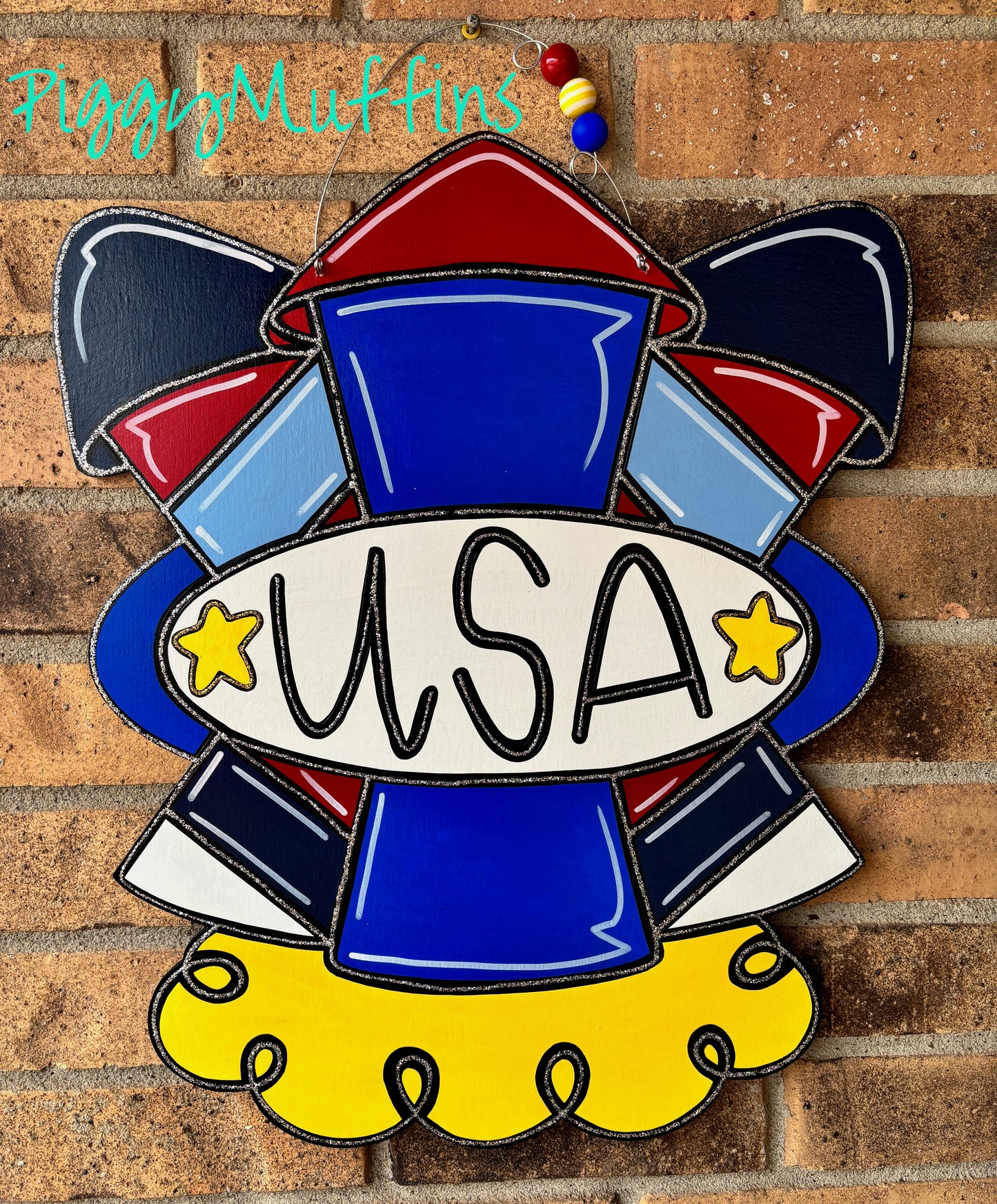 Memorial Day Door Hanger Day | Fourth of July Door Hanger | Patriotic Door Hanger | USA door hanger | Summer Door Hanger | Patriotic Wreath