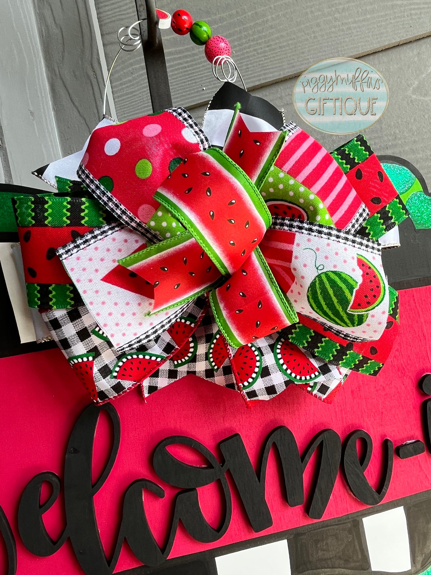 Welcome-ish Door Hanger| Watermelon Door Hanger | Whimsical Watermelon Welcome-ish Door Hanger |  Door Hanger