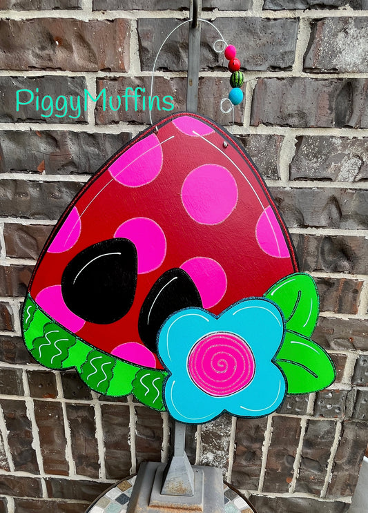 Watermelon Door Hanger | Summer Door Hanger | Watermelon Wreath | Watermelon Sign | Summer Wreath | Summer Sign | PiggyMuffins