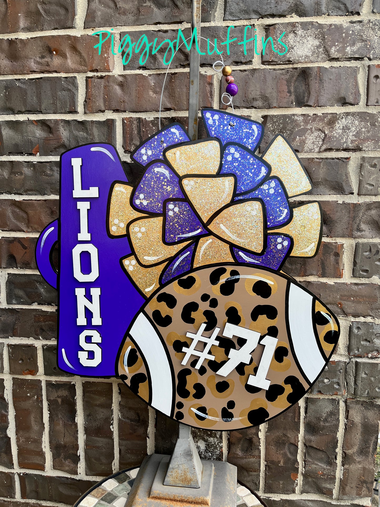 Football Door Hanger | School Spirit | FOOTBALL Decor | Cheerleader Door Hanger | Football Wreath | Friday Night Lights | Cheerleader Decor