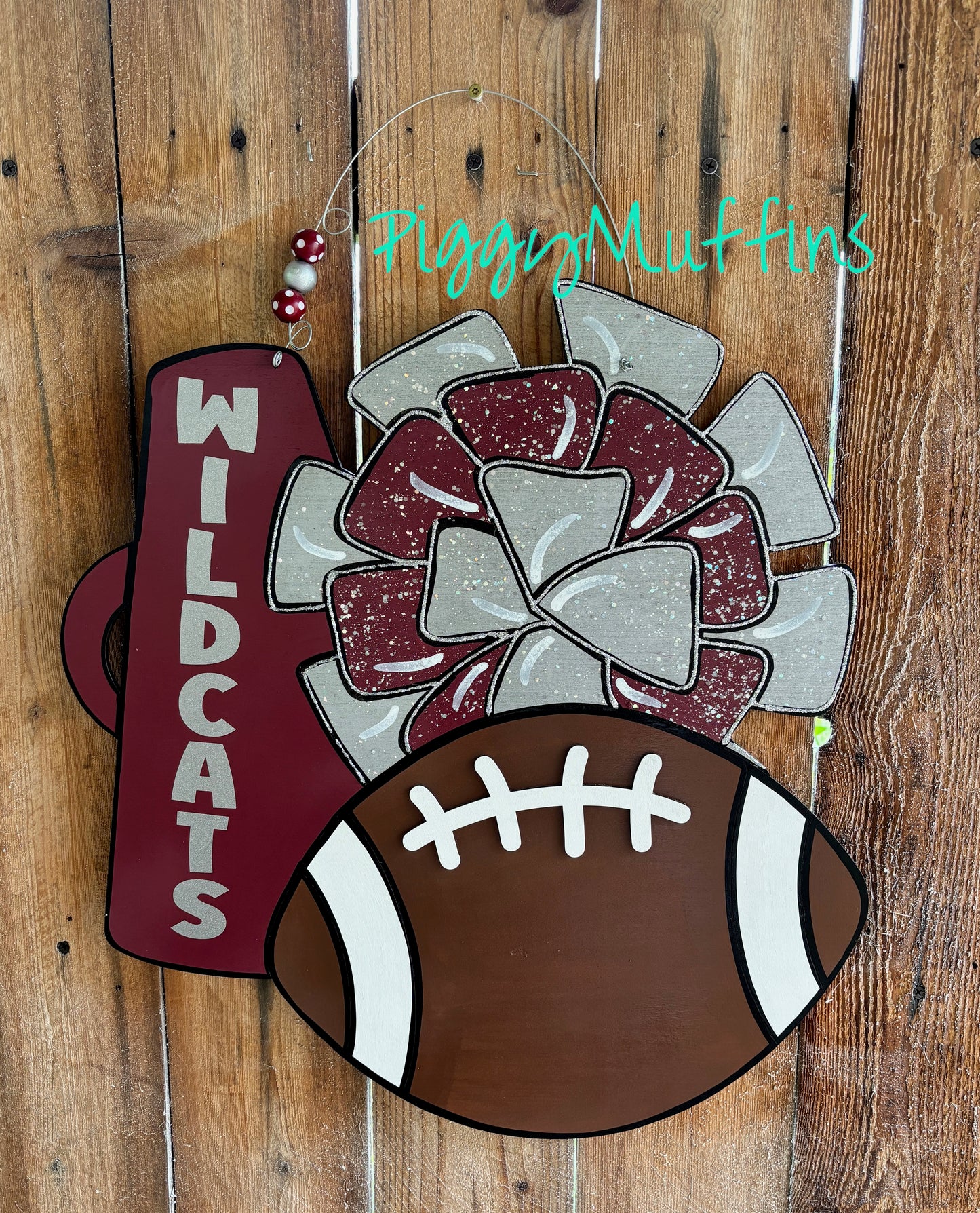 Football Door Hanger | School Spirit | FOOTBALL Decor | Cheerleader Door Hanger | Football Wreath | Friday Night Lights | Cheerleader Decor