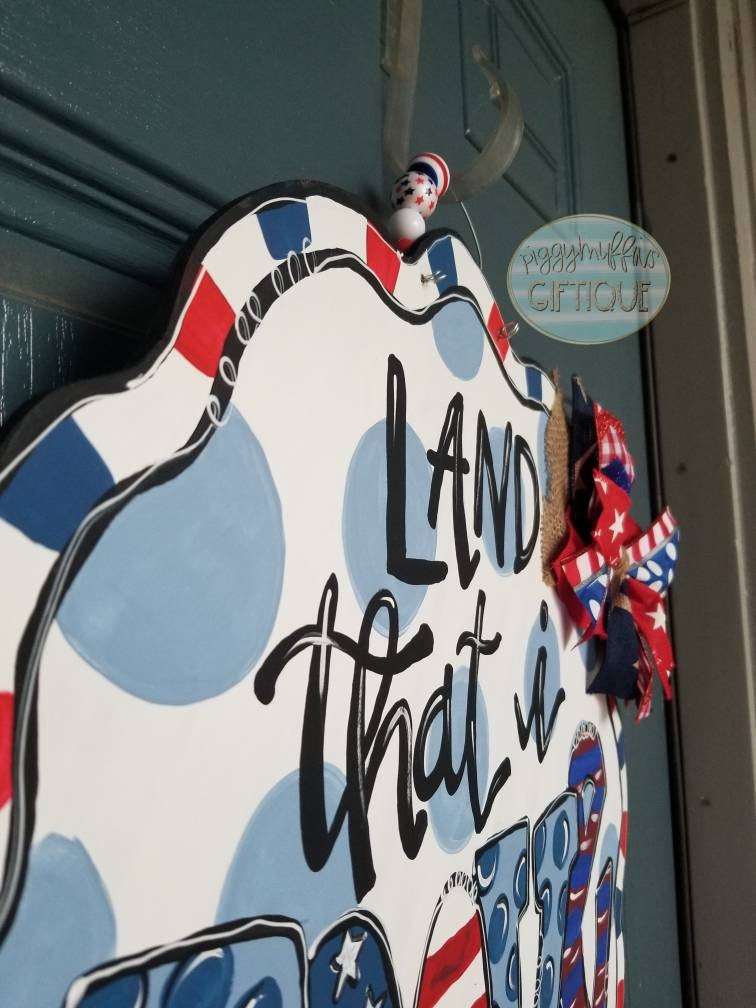 Patriotic Door Hanger: 4th of July, Memorial Day