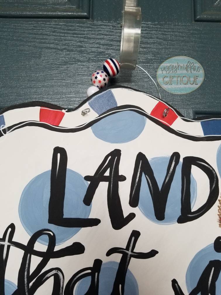 Patriotic Door Hanger: 4th of July, Memorial Day