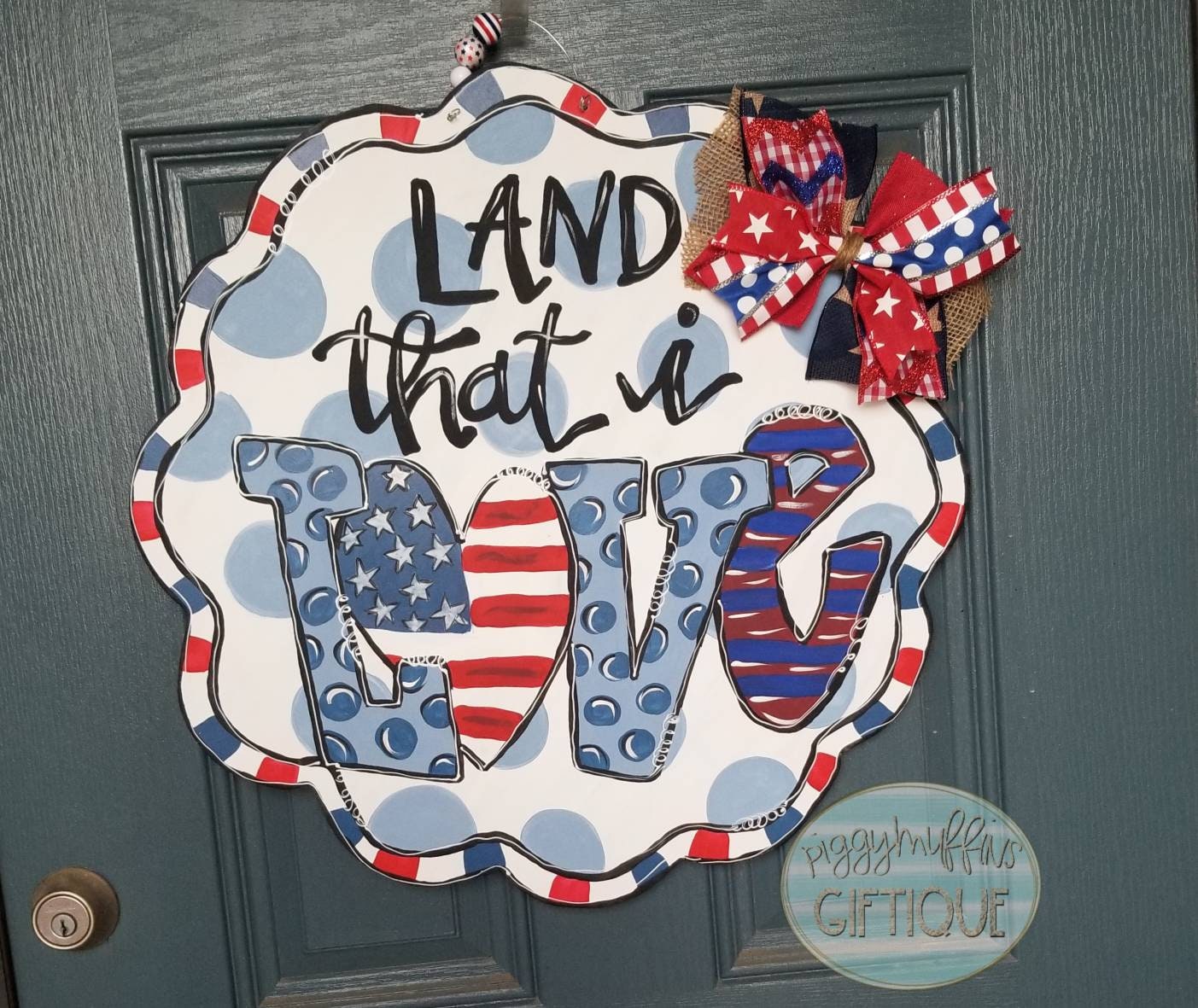 Patriotic Door Hanger: 4th of July, Memorial Day