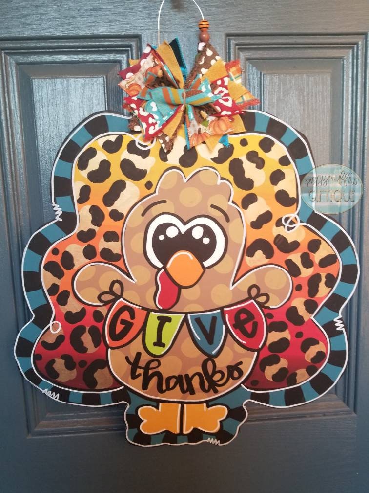 Fall Door Hanger |  Thanksgiving Turkey Door | Turkey Door Hanger | Thanksgiving Door Hanger | Thanksgiving Wreath