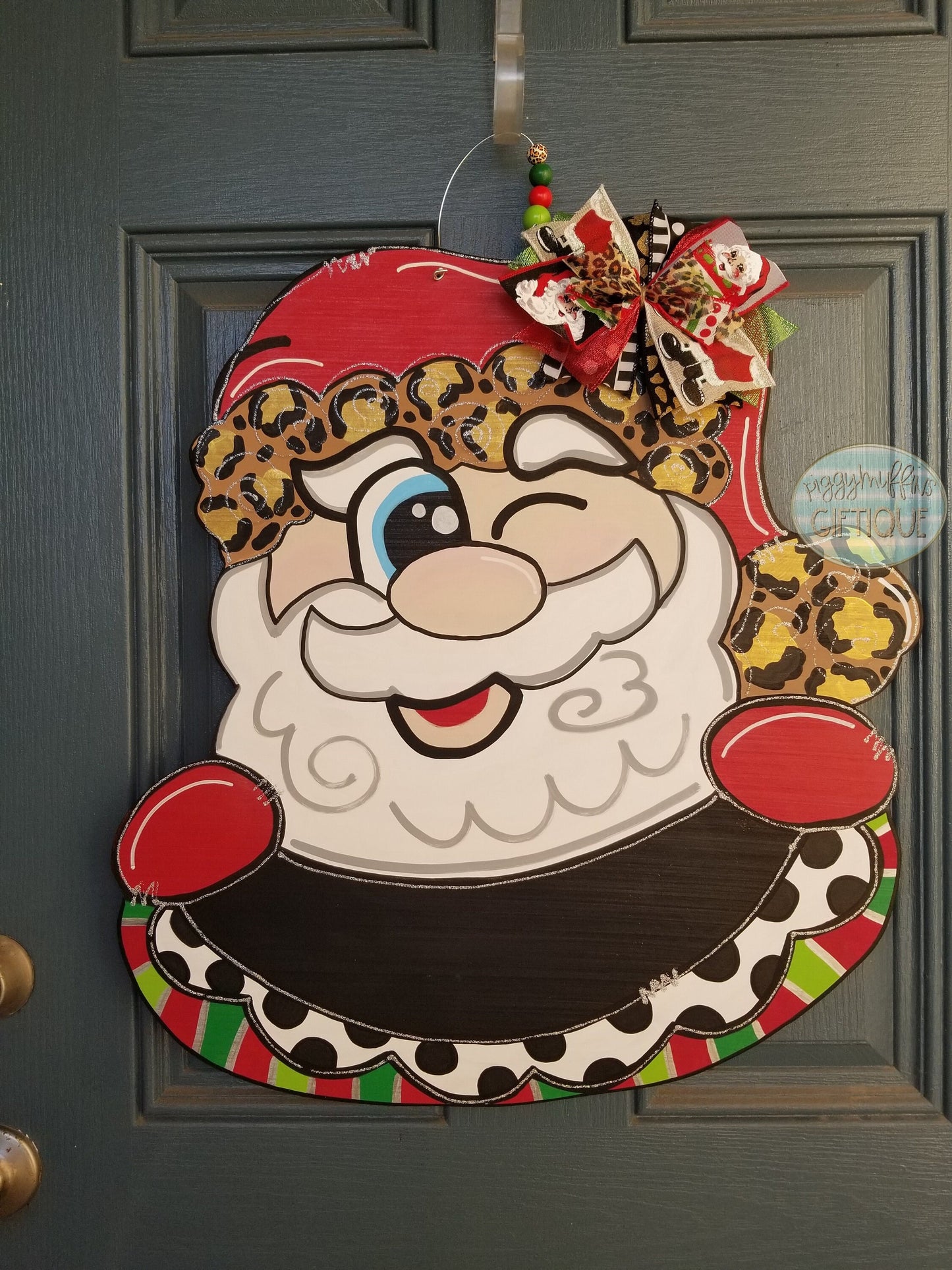 Christmas Door Hanger | Santa Clause Merry Christmas Door Hanger | Santa Door Hanger | Merry Christmas | ChristmasWreath | Santa Wreath