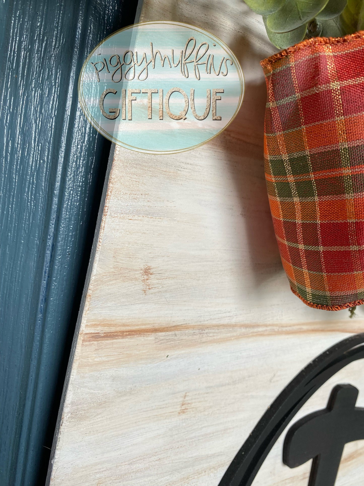 Custom Monogram Door Hanger | Fall Farmhouse Door Hanger | Classic Door Hanger | Personalized Door Hanger | Fall Door Hanger | Door Hanger