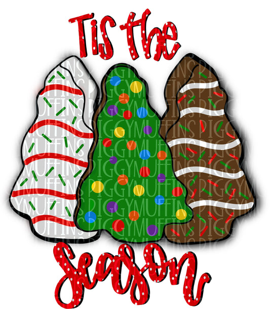 DIGITAL FILE PNG  Christmas Trees Cakes Sublimation png