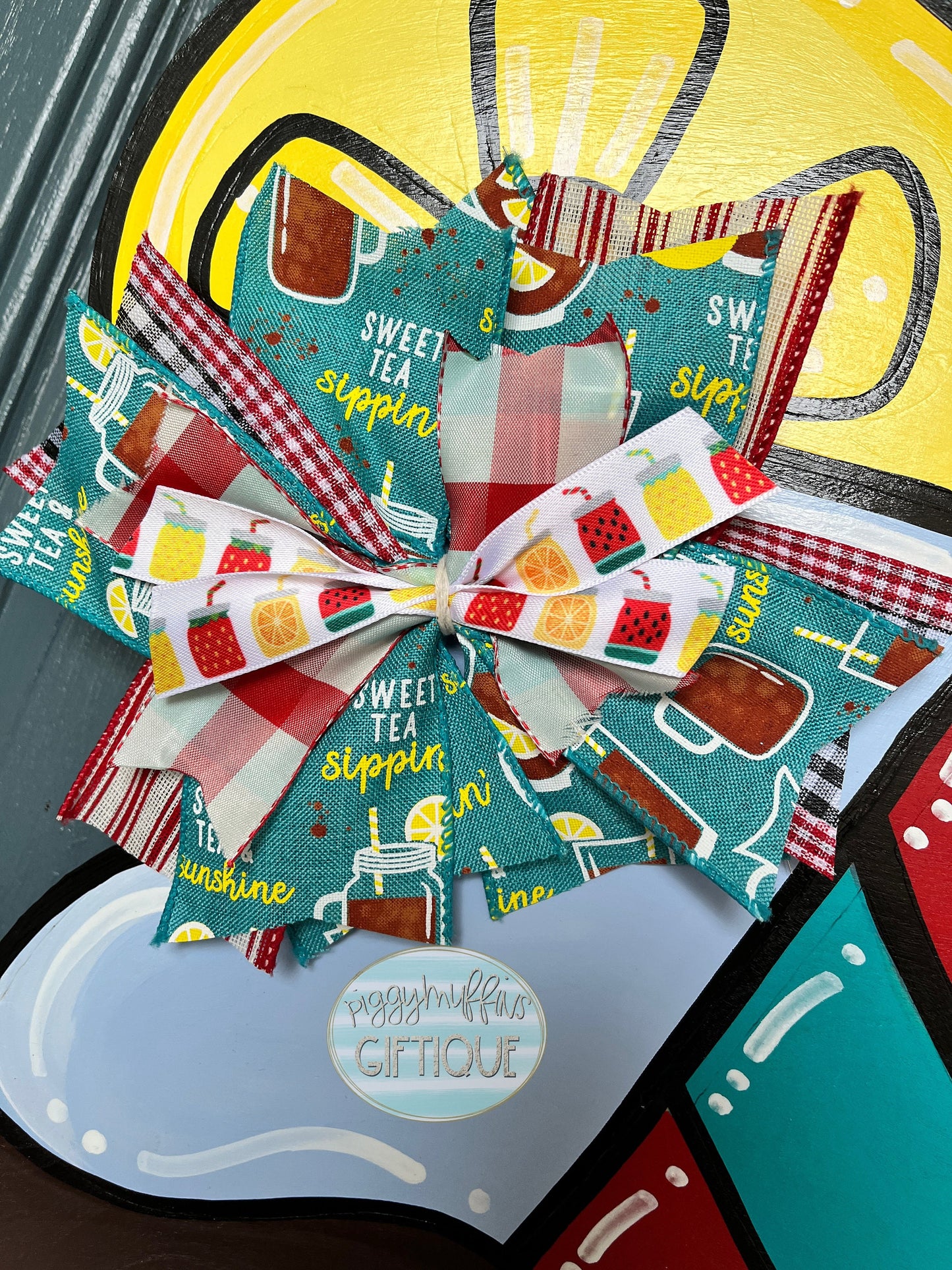 Sweet Tea Door Hanger | Summer Drink Door Hanger | Summer Door Hanger | Door Hanger