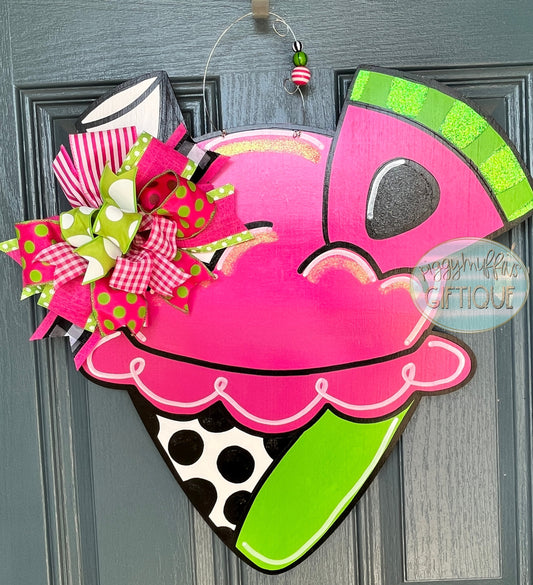 Summer Door Hanger | Snow Cone Door Hanger | Snow Ball Door Hanger | Watermelon Snow Cone Door Hanger | Door Hanger