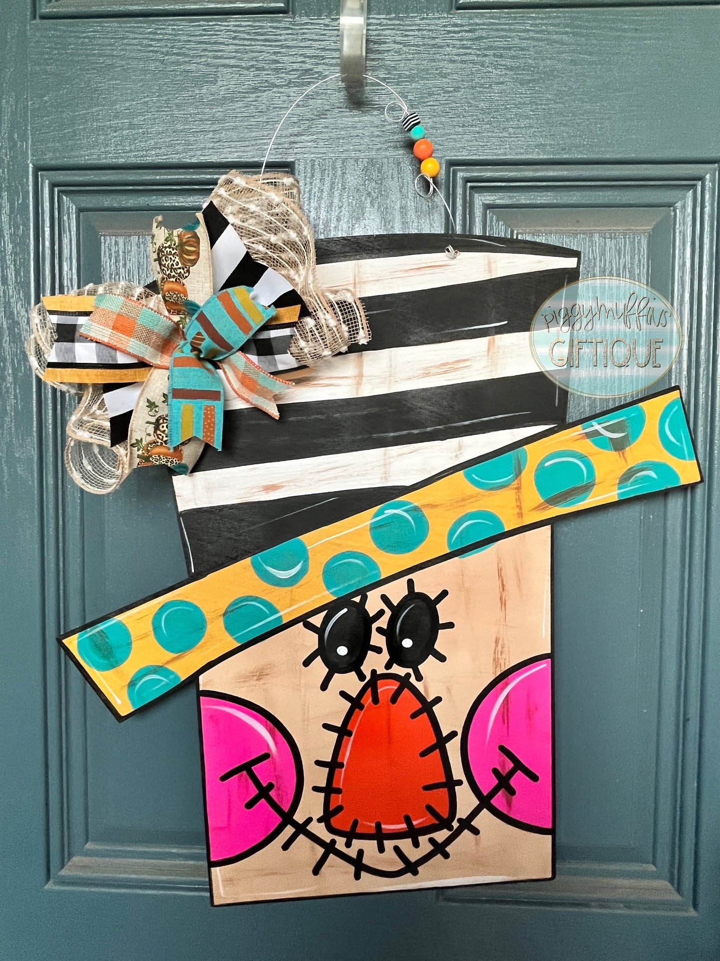 Fall Door Hanger | Fall Cute Scarecrow Door Hanger | Door Hanger