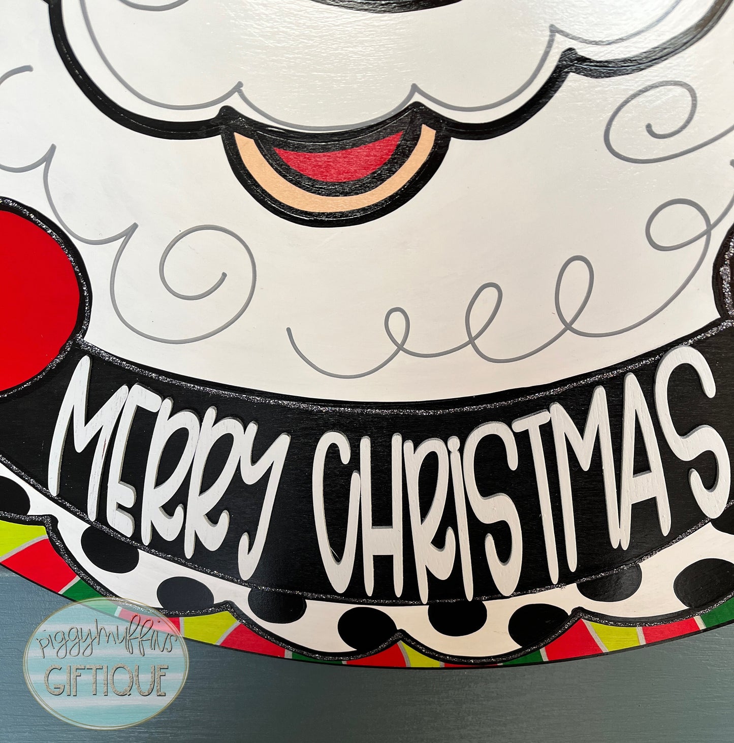Christmas Door Hanger | Santa Clause Merry Christmas Door Hanger | Santa Door Hanger | Merry Christmas | ChristmasWreath | Santa Wreath
