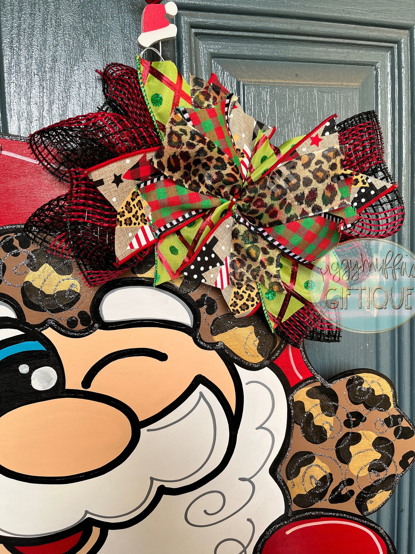 Christmas Door Hanger | Santa Clause Merry Christmas Door Hanger | Santa Door Hanger | Merry Christmas | ChristmasWreath | Santa Wreath