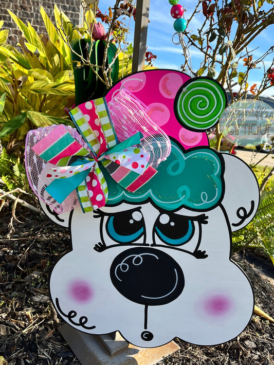 Winter Door Hanger | Winter Wreath | Christmas Wreath | Christmas Door Hanger- Polar Bear Door Hanger