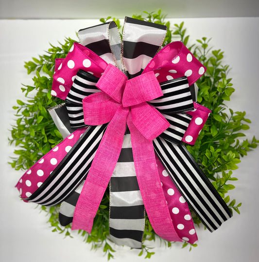 Spring Wreath Bow, Easter Wreath Bow, Spring Lantern Bow, Easter Basket Bow, Spring Bow for Wreath, Spring Door Hanger Bow, Spring Porch Bow