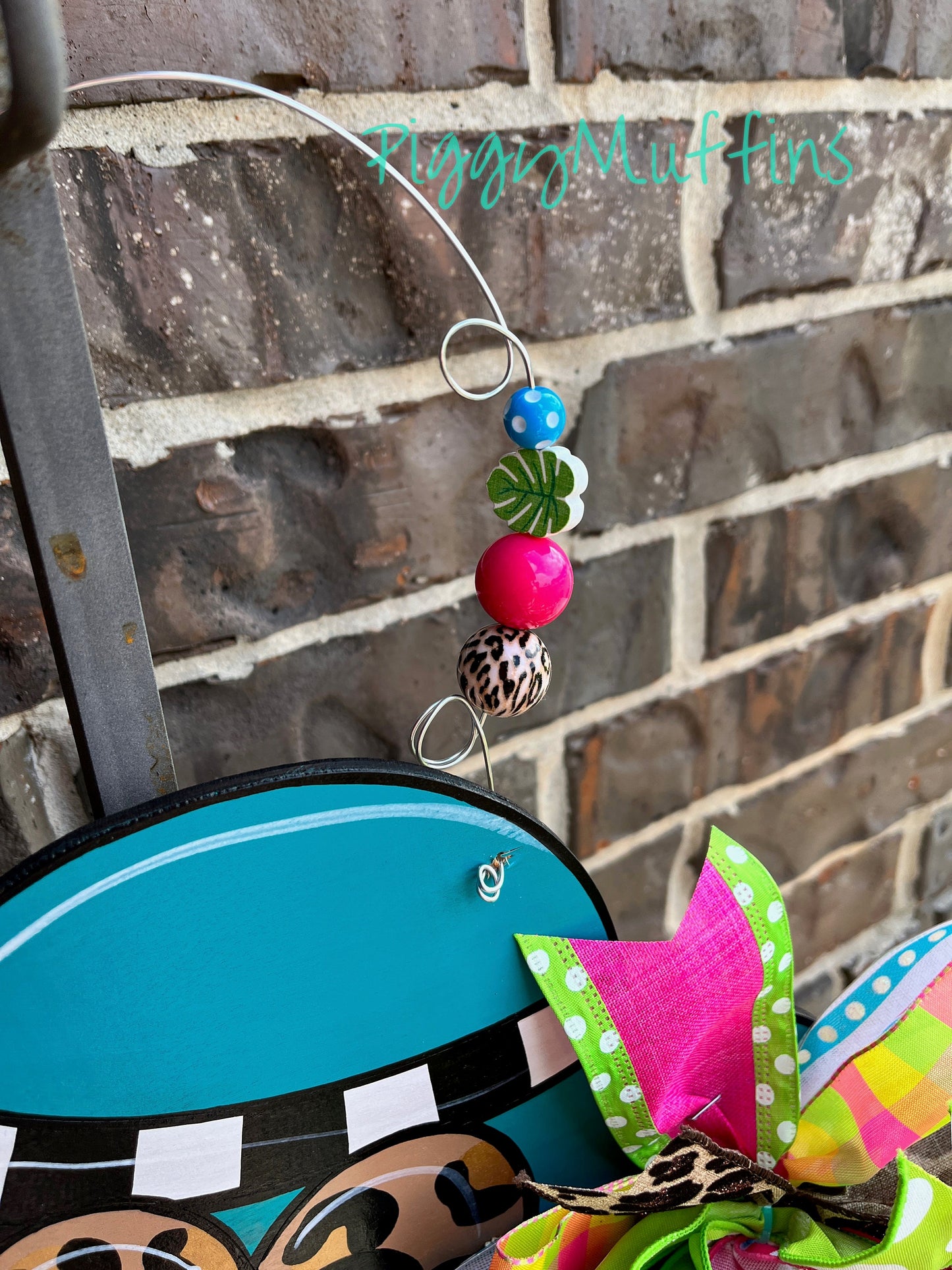 Flamingo Door Hanger - Summer Door Hanger - Beach Door Hanger - Flamingo Wreath - Summer Wreath - Piggymuffins