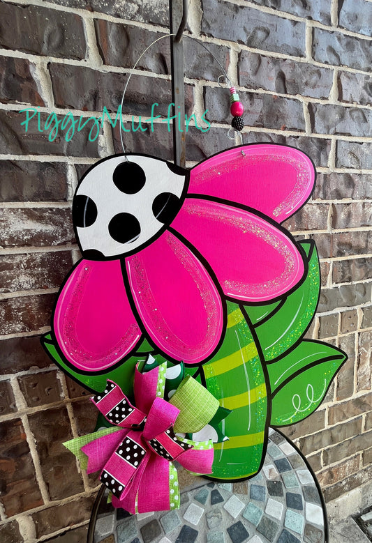 Spring door hanger | Flower Door Hanger | Spring Flowers Door Hanger | Easter Door Hanger | Door Hanger