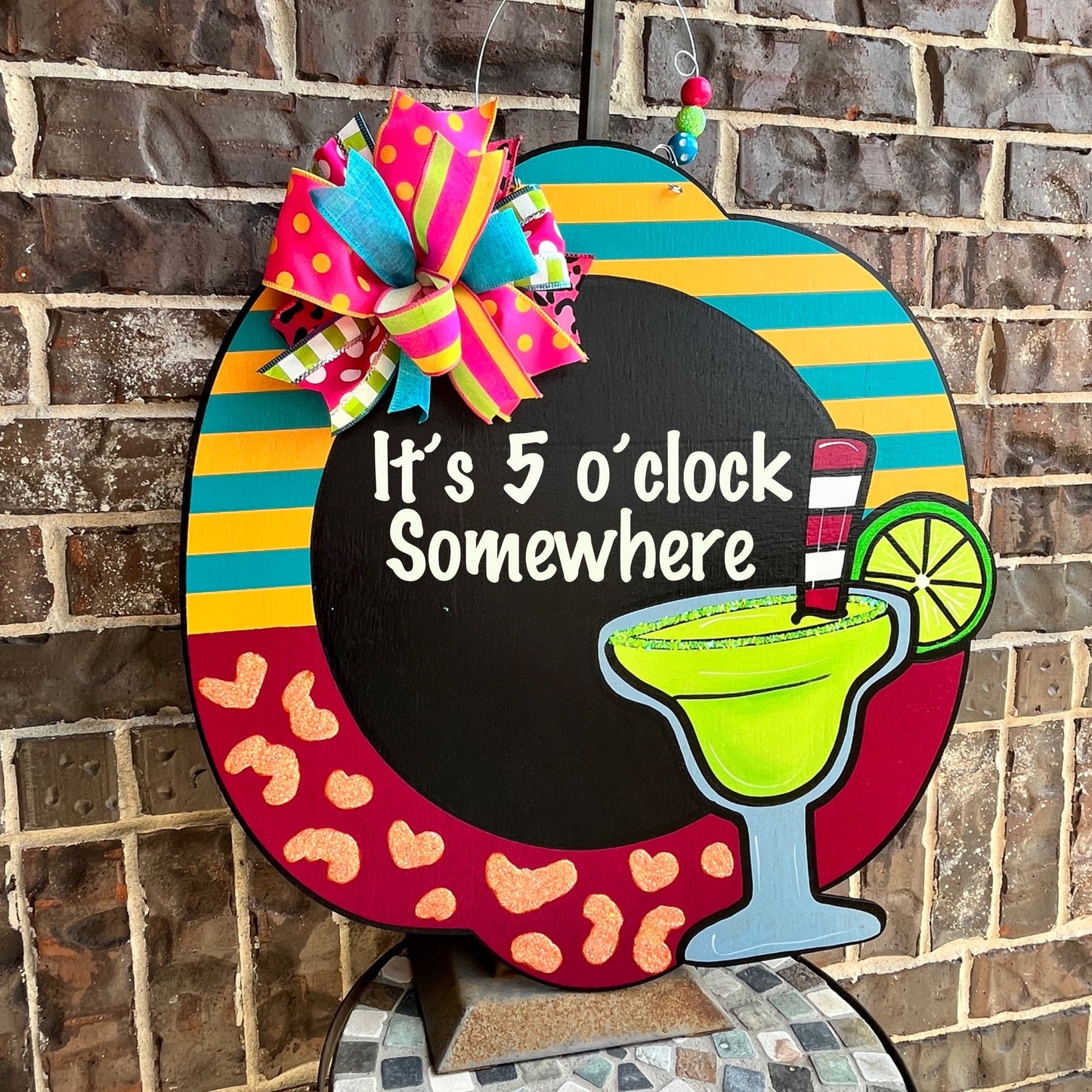 Margarita Door Hanger - Cocktail Door Hanger - Summer Door Hanger -  Door Hanger - Cocktail Patio Sign