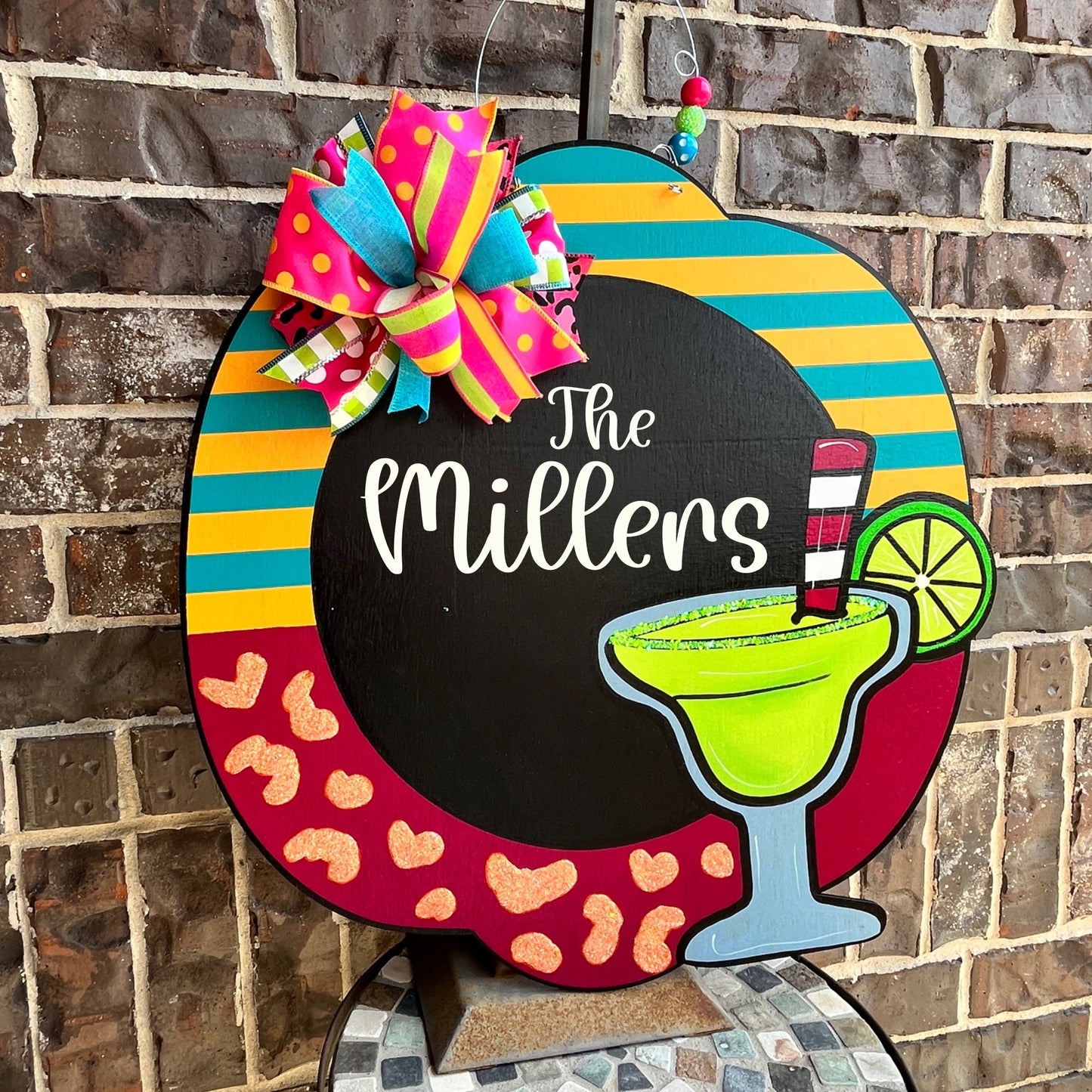 Margarita Door Hanger - Cocktail Door Hanger - Summer Door Hanger -  Door Hanger - Cocktail Patio Sign