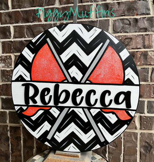 Color Guard Door Hanger -Flag Corps Door Hanger - Marching Band Door Hanger - Color Guard Wreath - Flag Corps Wreath - Door Hanger