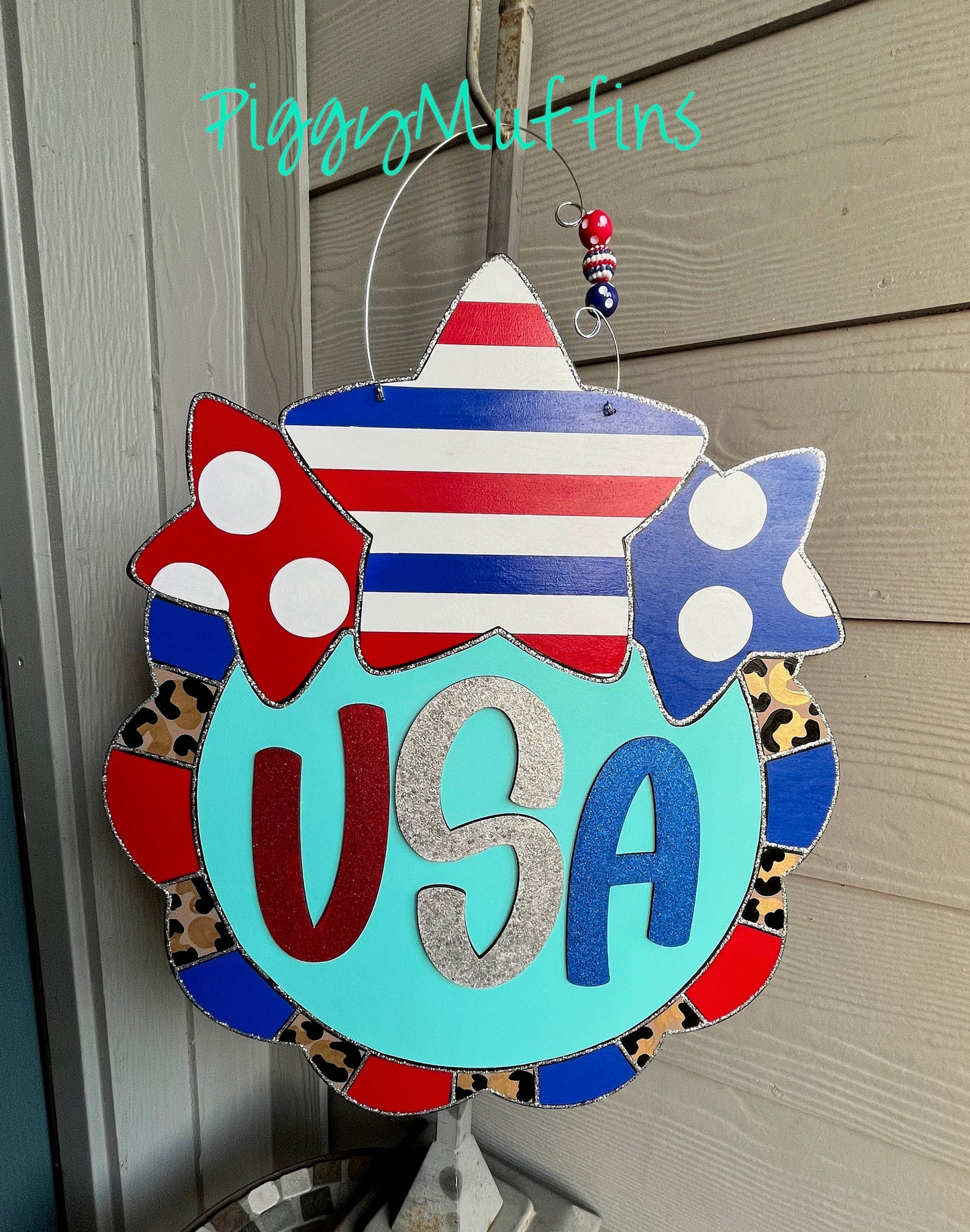 Memorial Day Door Hanger Day | Fourth of July Door Hanger | Patriotic Door Hanger | USA door hanger | Summer Door Hanger | Patriotic Wreath