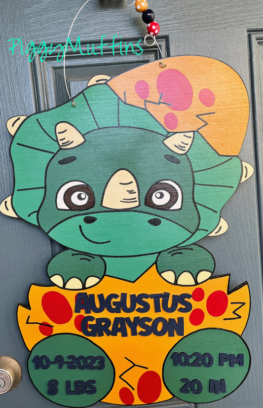Dinosaur Hospital Door Hanger | Dinosaur Nursery Door Hanger| Dinosaur Door Hanger | Kids Door Hanger| Baby Door Hanger