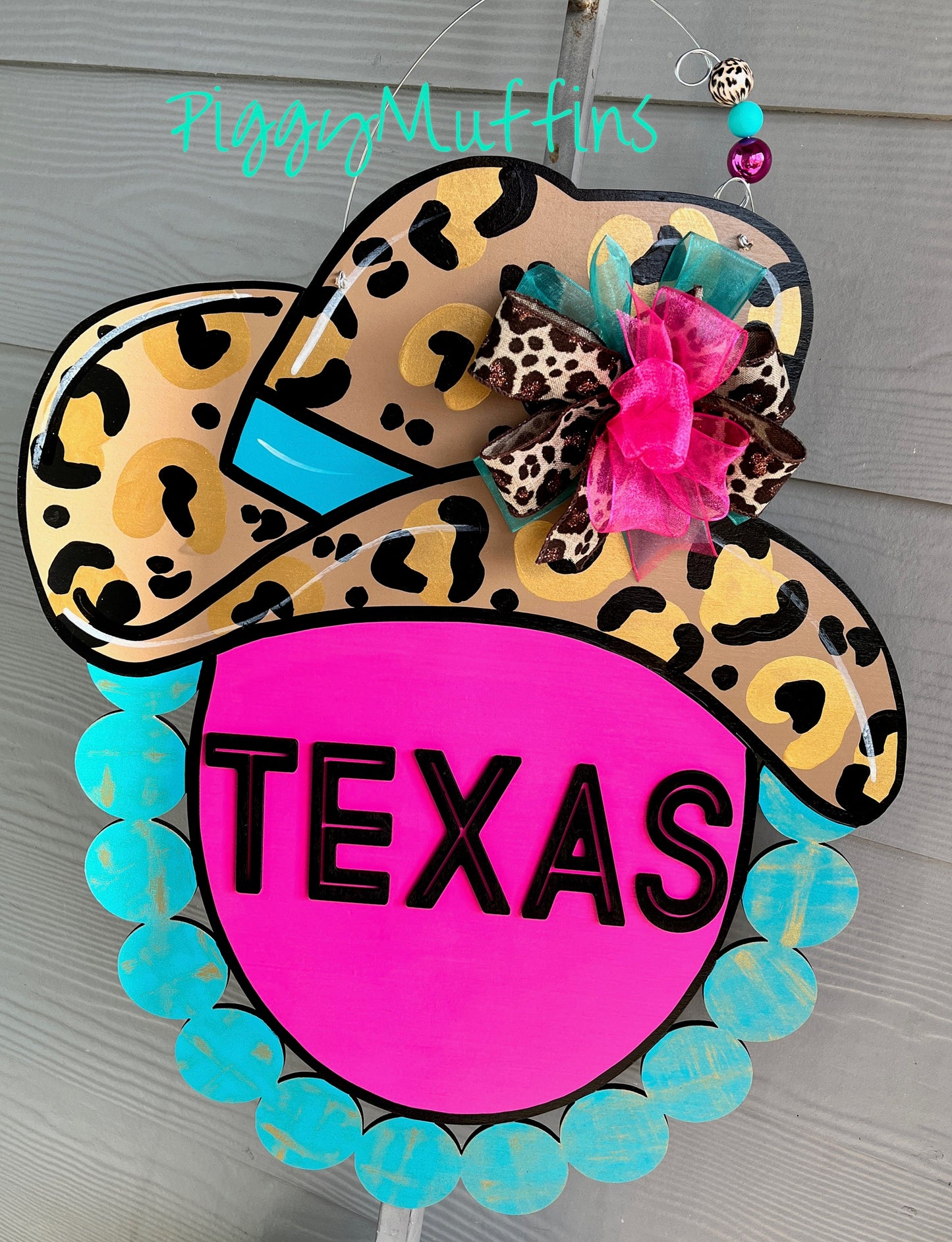 Cowboy Hat Door Hanger | Texas Door Hanger |  Cowgirl Door Hanger | Cowboy Door Hanger | PiggyMuffins