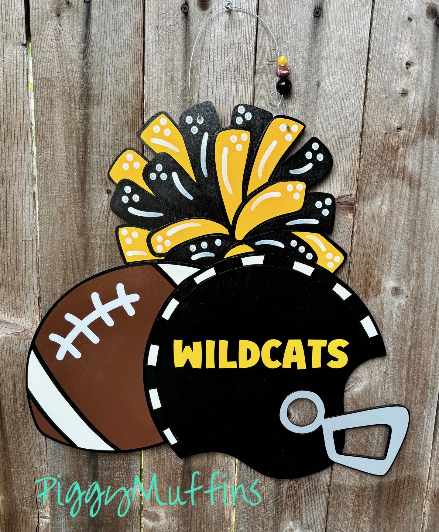 Football Team Door Hanger:  School Sprit Decor