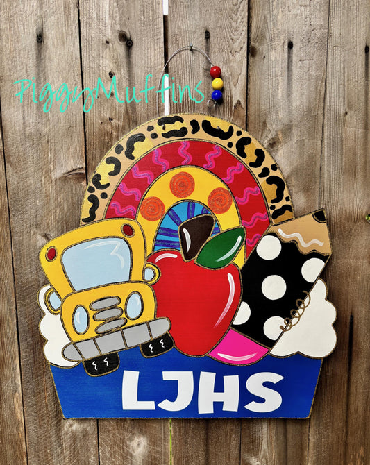 Rainbow  Door Hanger - Teacher Rainbow Door Hanger -  Classroom Door Hanger - School Rainbow  Door Hanger- Teacher Door Hanger