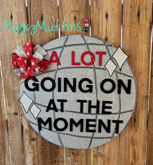 Disco Ball Door Hanger | Mirror Ball Door Hanger | Disco Ball | All Occasion Door Hanger| Eras | PiggyMuffins