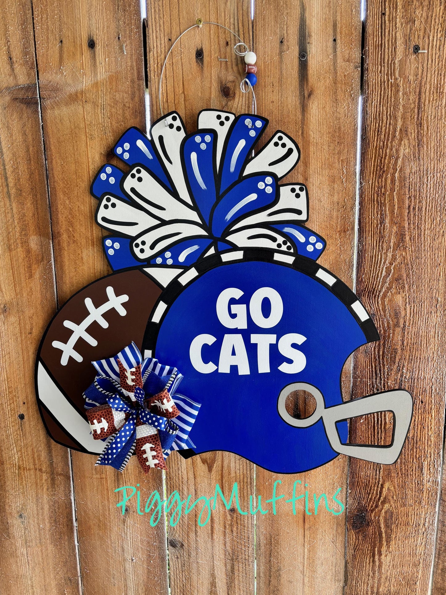 Football Team Door Hanger:  School Sprit Decor