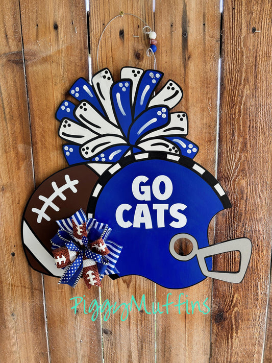 Football Team Door Hanger:  School Sprit Decor