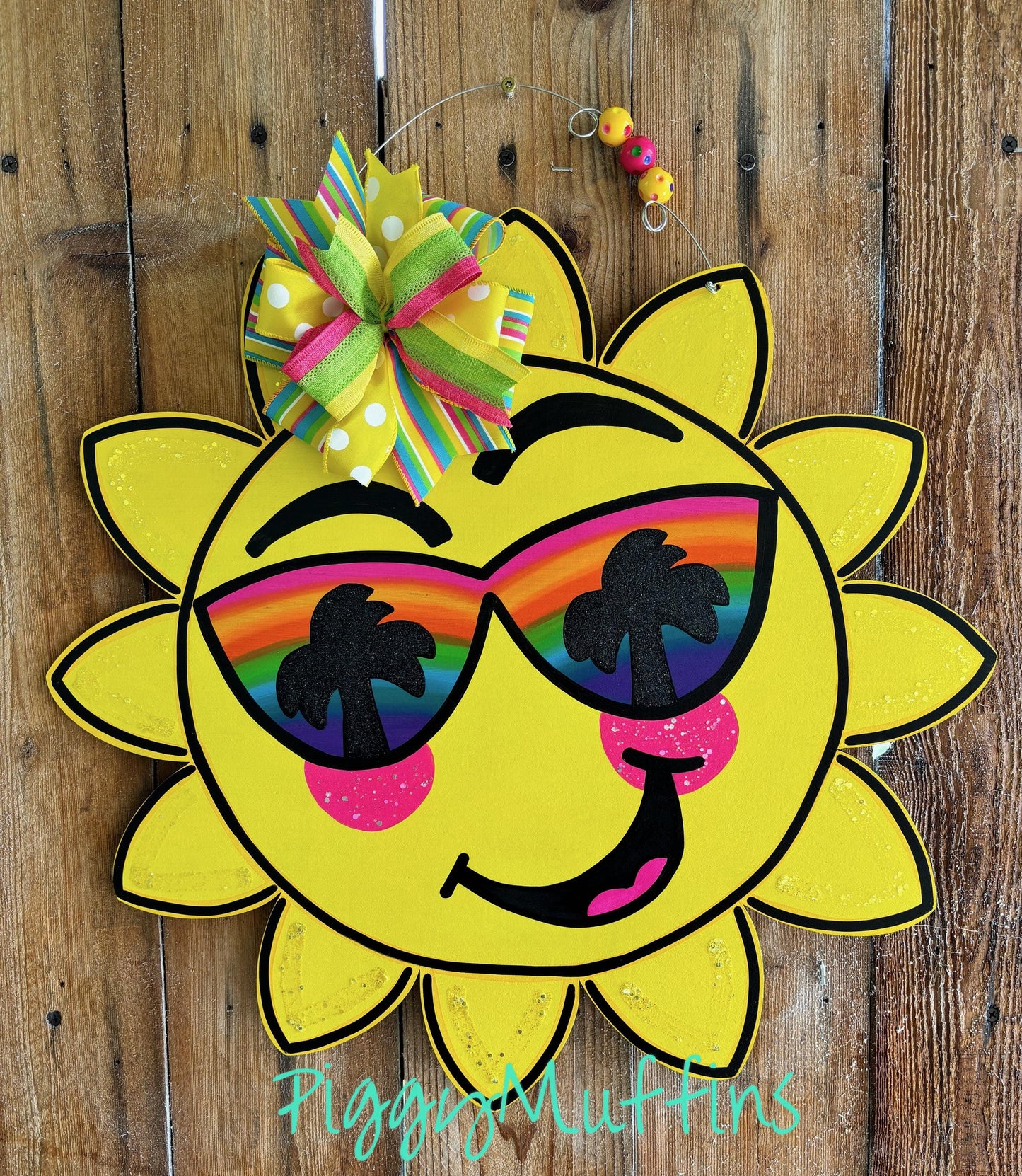 Sunshine Sunglasses Door Hanger: Summer Beach Decor