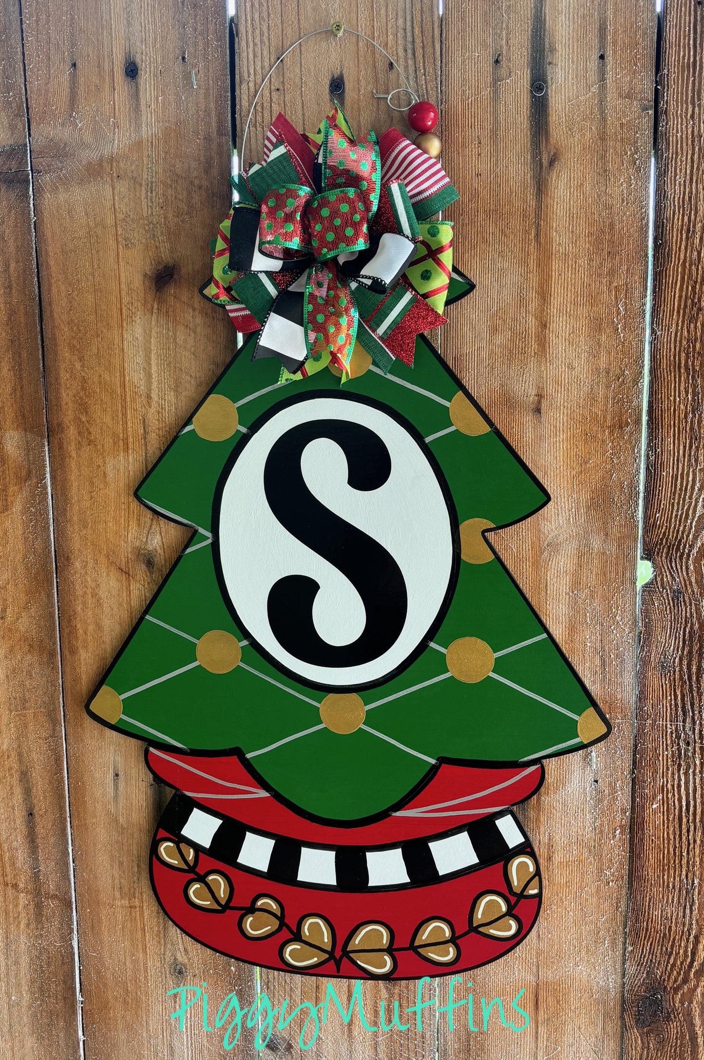 Christmas Door Hanger | Personalized Christmas Tree door hanger | Christmas Tree Door Wreath| Merry Christmas | Christmas Door Decoration