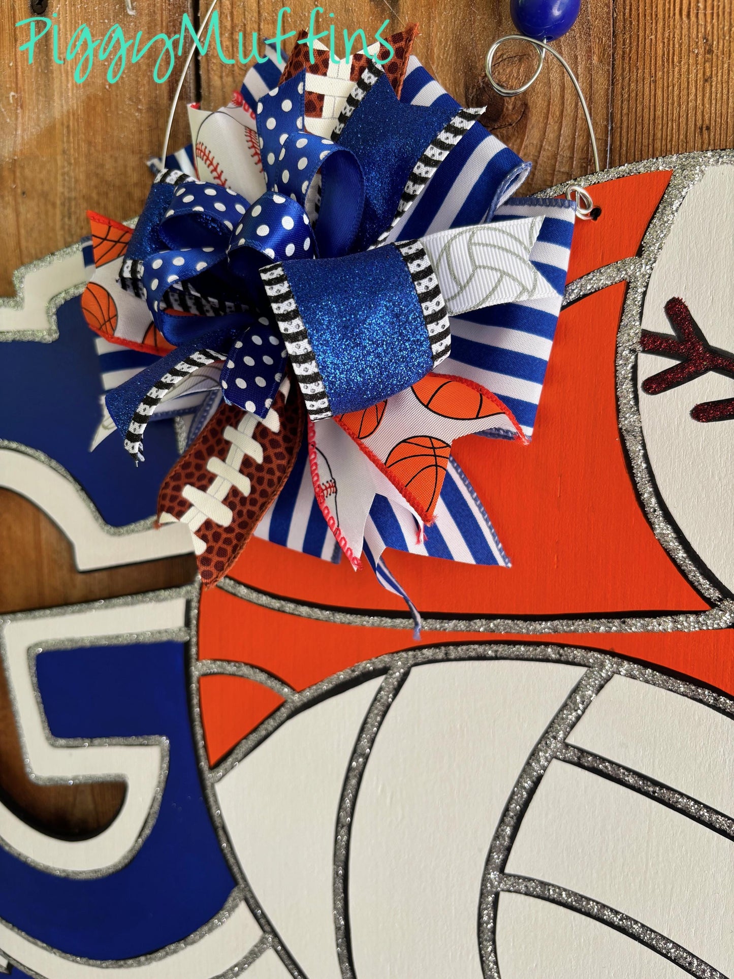 Customizable Sports Team Door Hanger: Baseball, Softball, Volleyball, Golf, Tennis