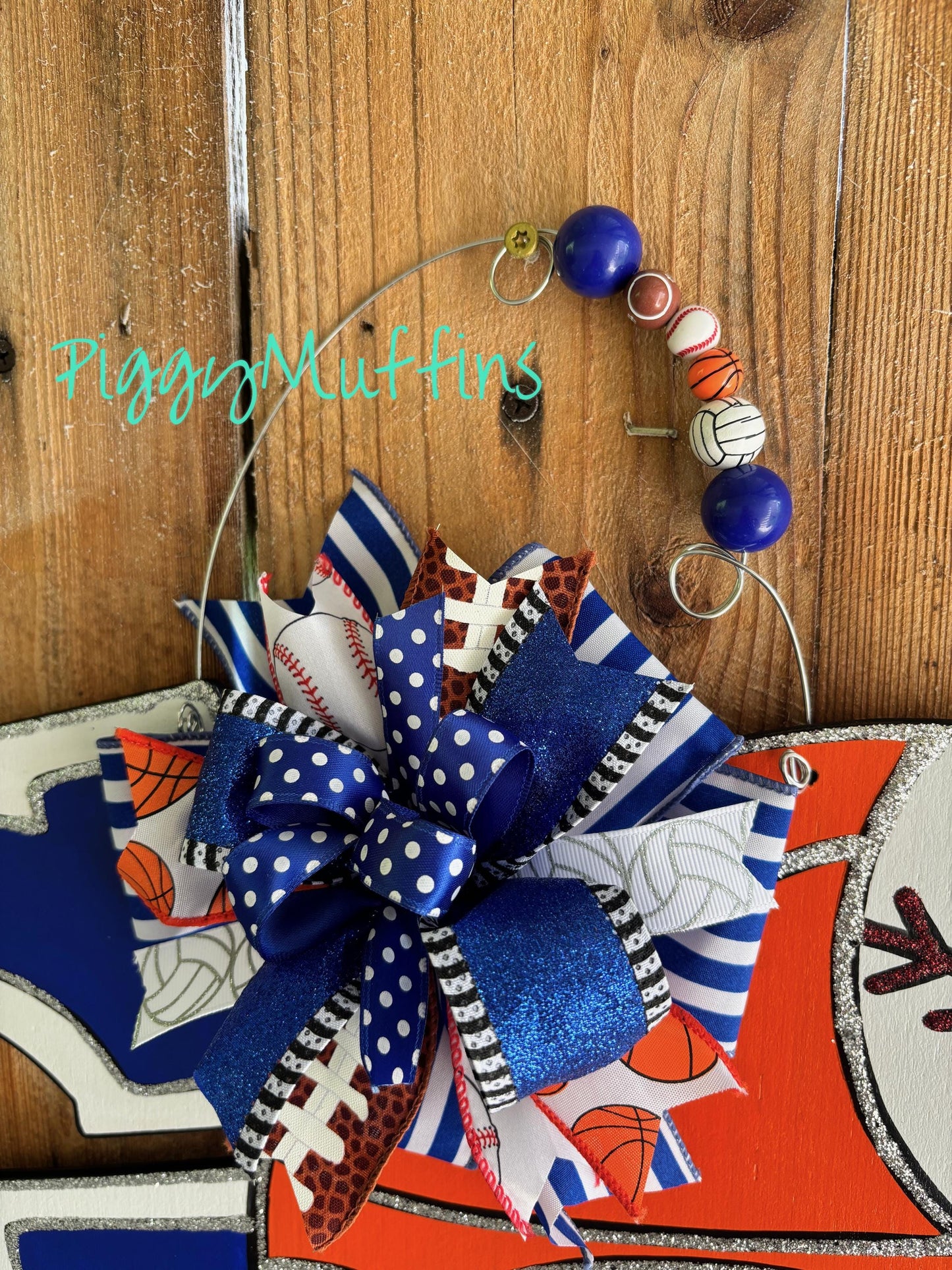 Customizable Sports Team Door Hanger: Baseball, Softball, Volleyball, Golf, Tennis
