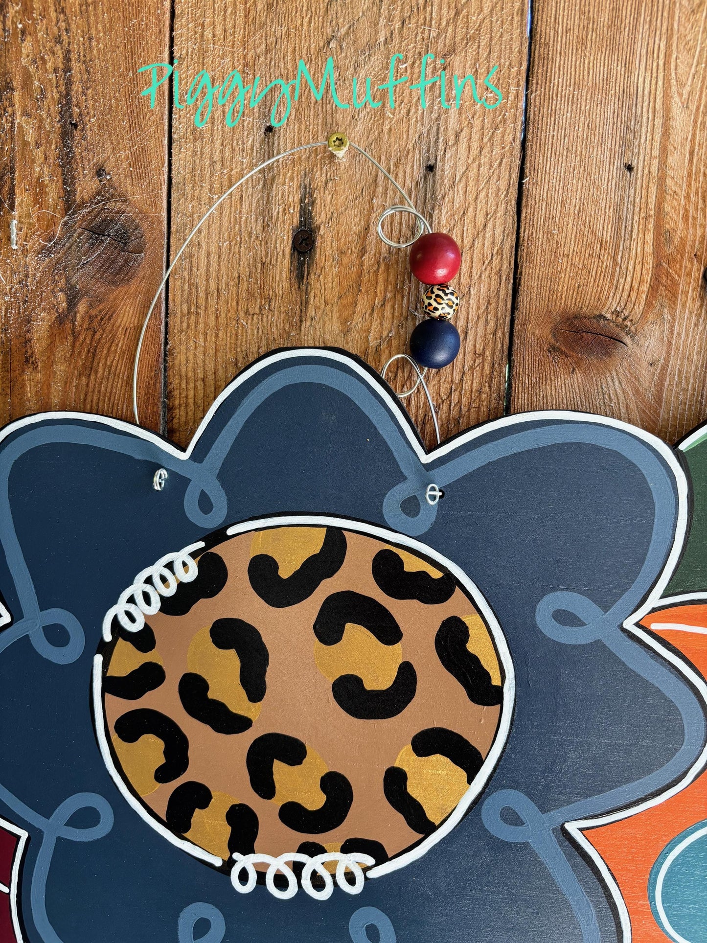Fall floral pumpkin bouquet door hanger | fall door hanger | pumpkin door hanger | pumpkin wreath | fall floral door hanger | Door Hanger