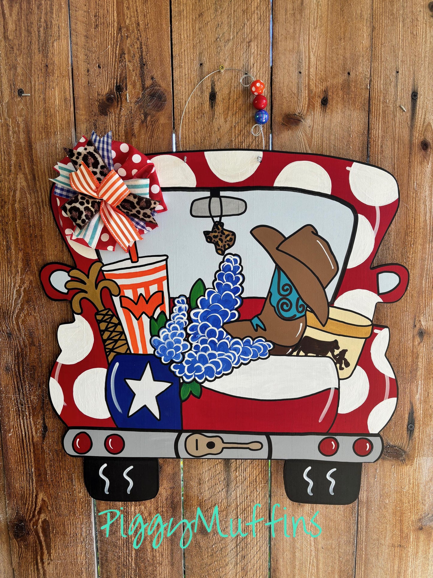 Texas Door Hanger - Texas Truck Door Hanger - Texas Theme Door Hanger